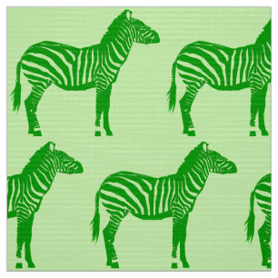 Zebra-Druck - Schatten des Limonen Grüns Stoff