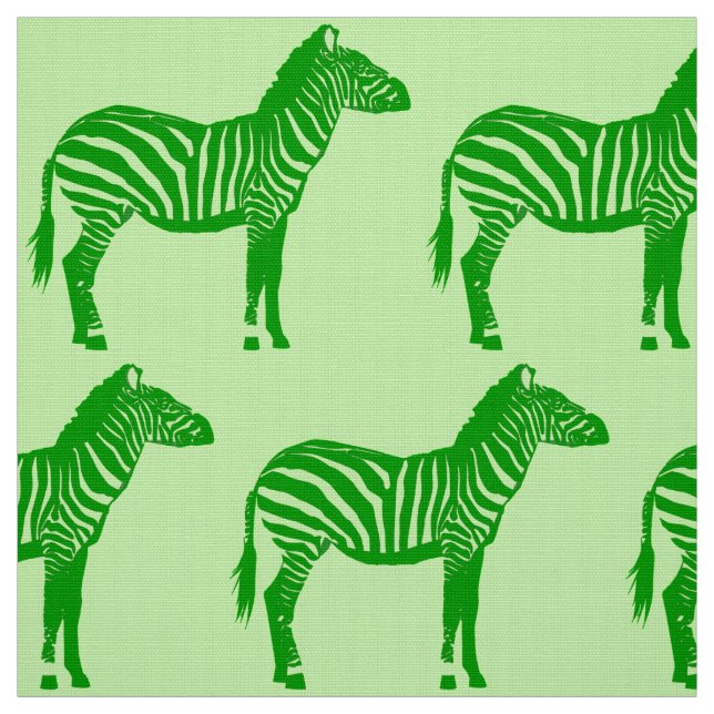 Zebra-Druck - Schatten des Limonen Grüns Stoff (Muster)