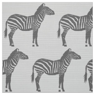Zebra-Druck - Schatten von Grauem/von Grau Stoff