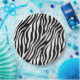 Zebra-Druck-Schwarzweiss-Streifen-Muster Pappteller (Party)
