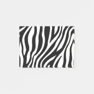 Zebra-Druck-Schwarzweiss-Streifen-Muster Post-it Klebezettel