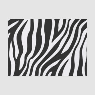 Zebra-Druck-Schwarzweiss-Streifen-Muster Seidenpapier