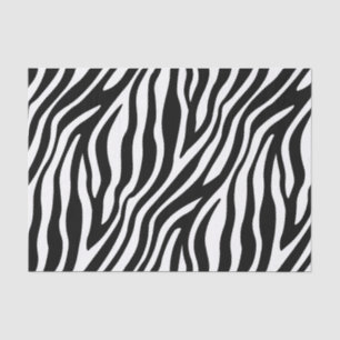 Zebra-Druck-Schwarzweiss-Streifen-Muster Seidenpapier