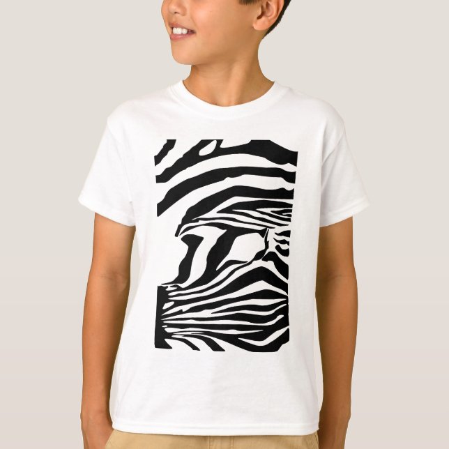 Zebra-Druck T-Shirt (Vorderseite)