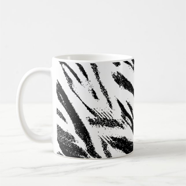 Zebra-Druck-Tasse Kaffeetasse (Links)