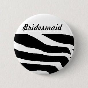 Zebra-Druck-Tier Button