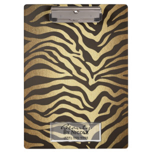 Zebra Druck Tierfelle Fell Modern Glamour Klemmbrett