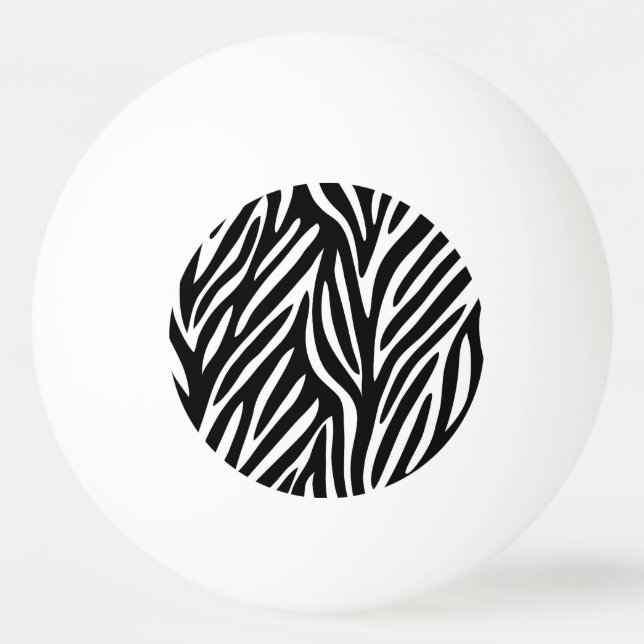ZEBRA-DRUCK TISCHTENNISBALL (Vorderseite)