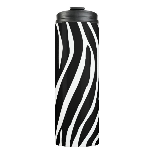 Zebra-Druck-Trommel Thermosbecher (Vorderseite)