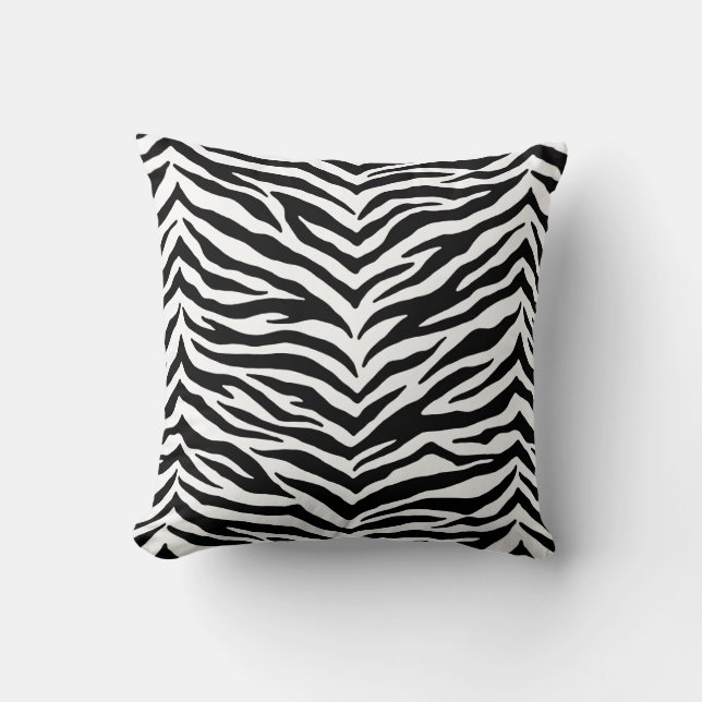 Zebra-Druck-Wurfkissen Kissen (Vorderseite)