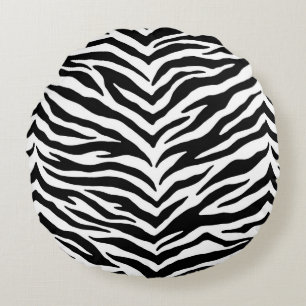 Zebra-Druck-Wurfkissen Rundes Kissen