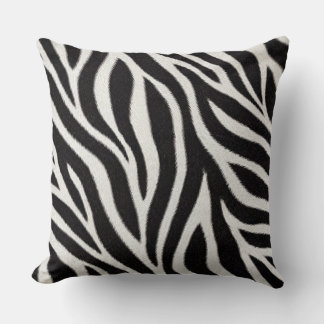 Zebra-Druck-Wurfkissen | Schwarz und Weiß Tier  Kissen