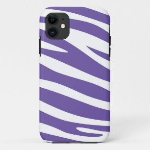Zebra-Druckhaut (Violett, weiß) Case-Mate iPhone Hülle