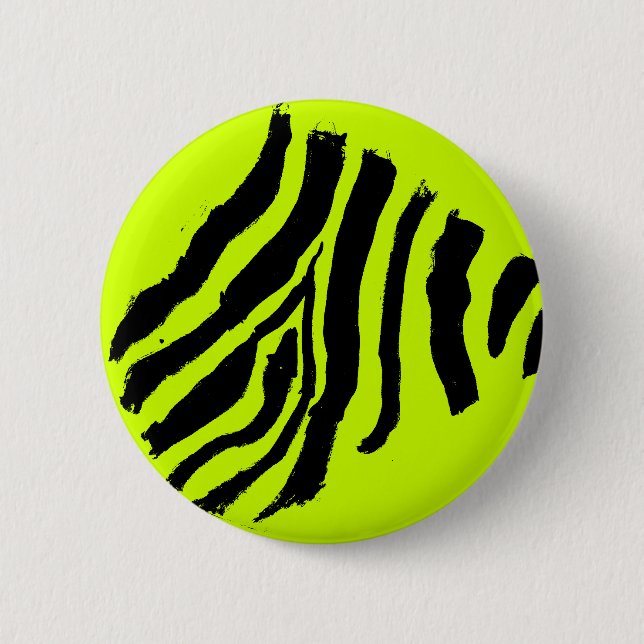Zebra-Drucktaste (Gelb-Grün) Button (Vorderseite)