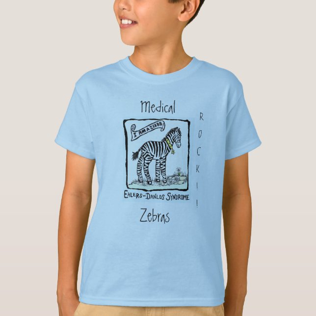 Zebra-EDS, Medizin, Zebras, ROCK!! T-Shirt (Vorderseite)