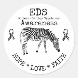 Zebra Ehlers-Danlos Syndrom EDS Sticker
