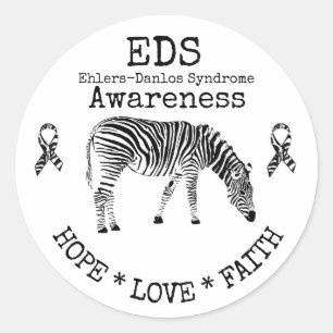 Zebra Ehlers-Danlos Syndrom EDS Sticker