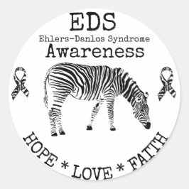 Zebra Ehlers-Danlos Syndrom EDS Sticker