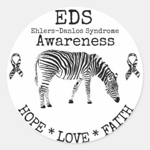 Zebra Ehlers-Danlos Syndrom EDS Sticker
