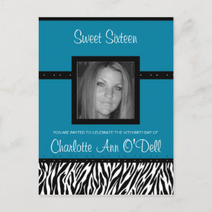 Zebra; Einladung zum Geburtstag