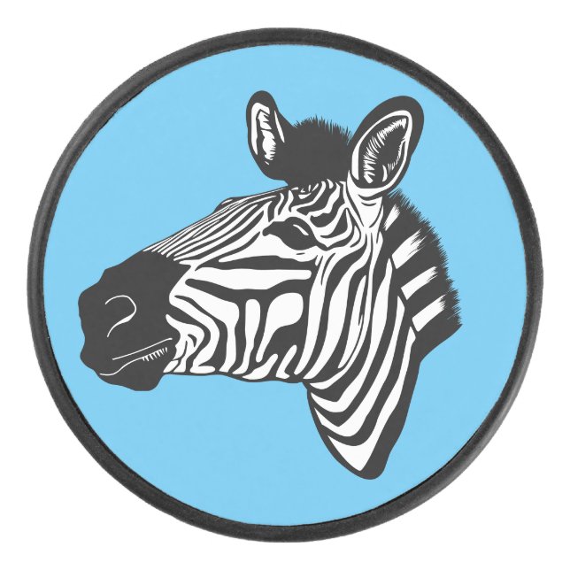 Zebra Eishockey Puck (Vorderseite)