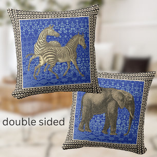 Zebra-Elefant aftican-Stamm-boho-Throw-Kissen Kissen