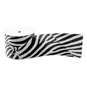 Zebra-Entwurf 3" weit Grosgrain-Band 10 Yard-Spule Ripsband