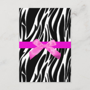 Zebra-Event-Einladung Pink Einladung