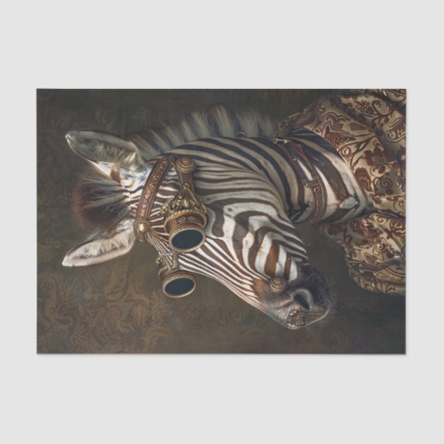 Zebra Extravaganza14 Seidenpapier (Vorderseite)