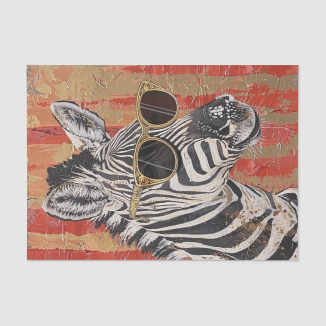 Zebra Extravaganza16 Seidenpapier (Vorderseite)