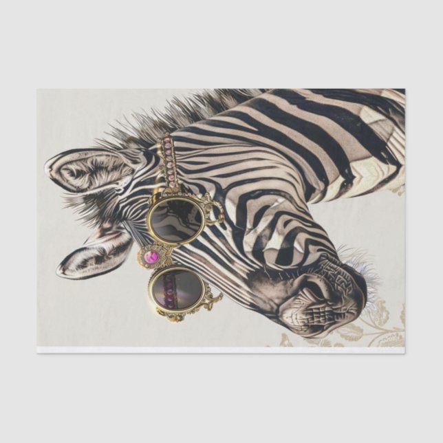 Zebra Extravaganza17 Seidenpapier (Vorderseite)