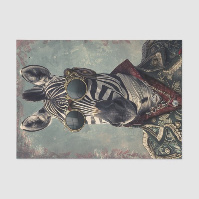 Zebra Extravaganza8 Seidenpapier (Vorderseite)