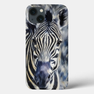 Zebra Face Art Phone Case