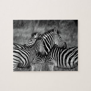 Zebra-Familie Puzzle