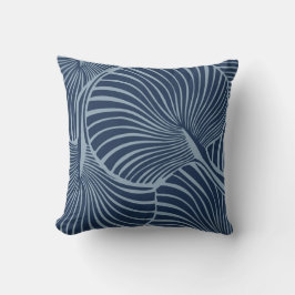 Zebra Fan Palm Hawaiian Tropical Blue Kissen