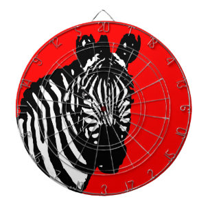 Zebra (Farbe anpassbar) Dartscheibe