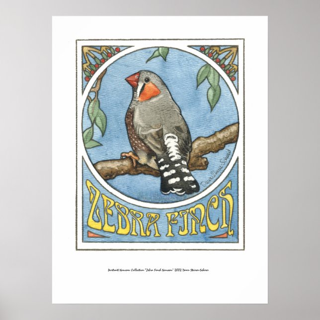 Zebra Finch Nouveau Poster (Vorne)