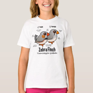 Zebra Finch Statistik T-Shirt