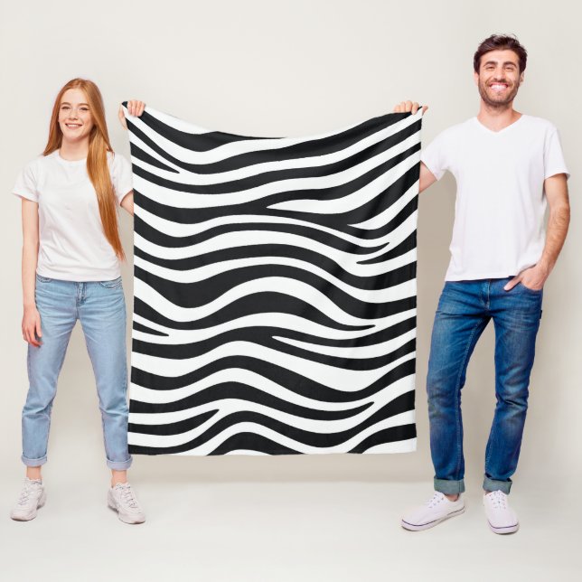 Zebra Fleecedecke (Beispiel)