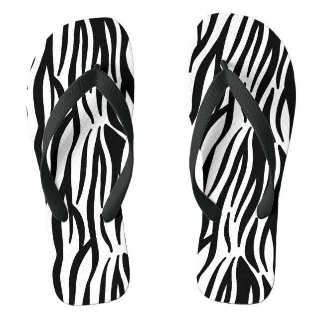 Zebra-Flip-Flops Flip Flops (Fußbett)