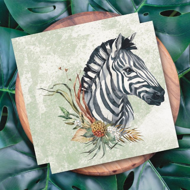 Zebra Floral Card (Von Creator hochgeladen)
