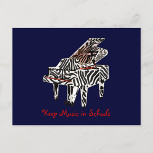 Zebra-Flügel ~ Postkarte / Einladung