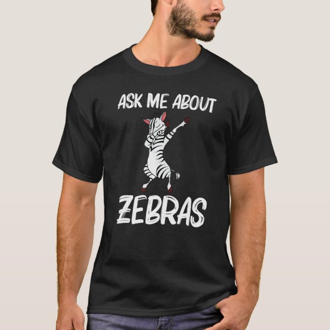 Zebra For Men Women African Zoo Animal   1 T-Shirt (Vorderseite)