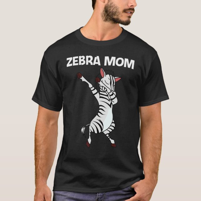 Zebra For Mom Mother African Zoo Animal T-Shirt (Vorderseite)