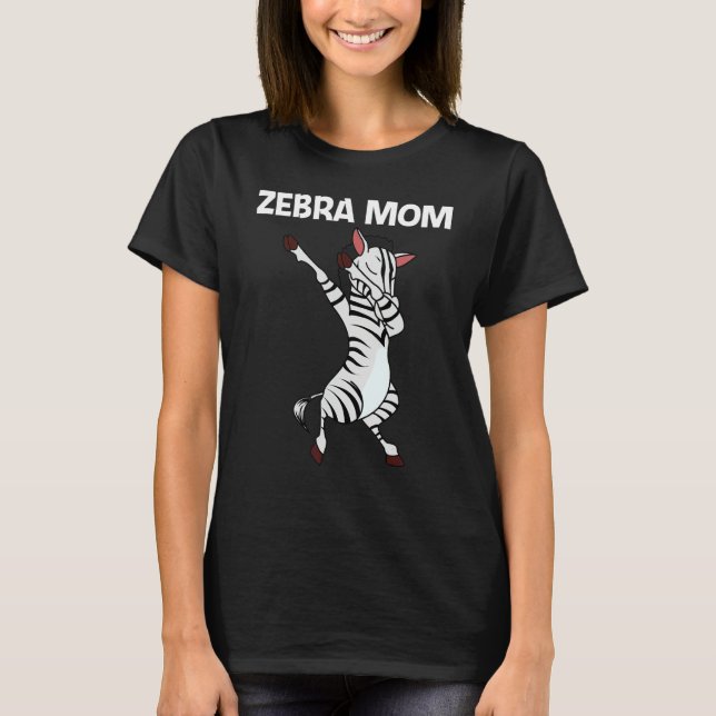 Zebra For Mom Mother African Zoo Animal T-Shirt (Vorderseite)