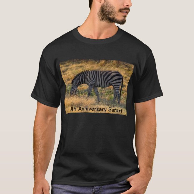 Zebra-Foto T-Shirt (Vorderseite)