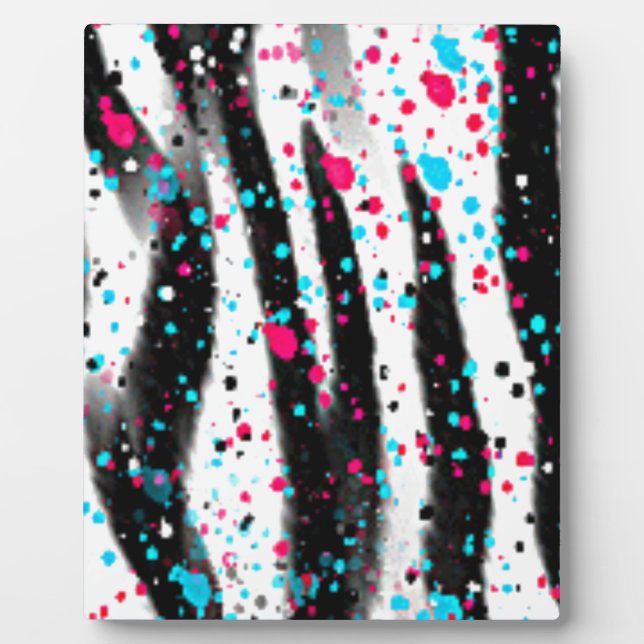 Zebra Fotoplatte (Vorderseite)
