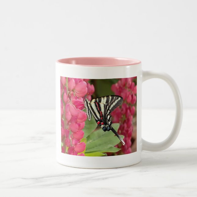 Zebra-Frack Zweifarbige Tasse (Rechts)