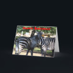Zebra Friends Birthday Card Karte<br><div class="desc">Aus einem Foto von zwei Zebras,  die sich gegenseitig die Köpfe schrubben,  die im Zoo aufgenommen wurden.  Copyright by Brenda Thour 2010.</div>