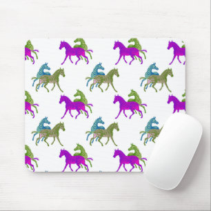 Zebra Funky Lebendige Farben Afrikanische Safari-T Mousepad